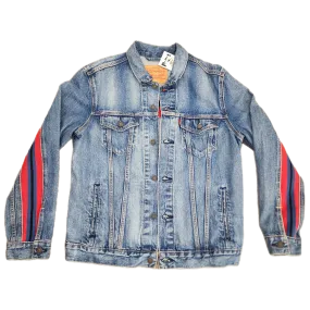 Levi Denim Striped Jacket - Size Large