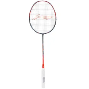 Li-Ning Wind Lite 800 II Strung Badminton Racquet (Dark Grey/Red)