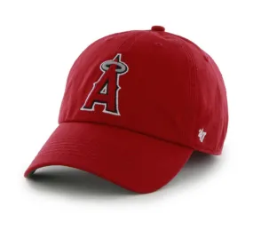 Los Angeles Angels 47 Brand Red The Franchise Fitted Hat Cap