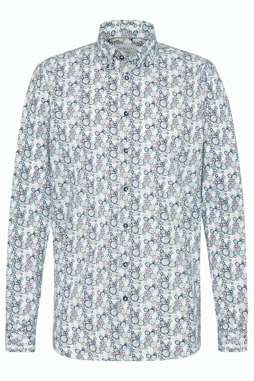 L/S BD FLOWER PRINT   BUGATTI 9350 78834