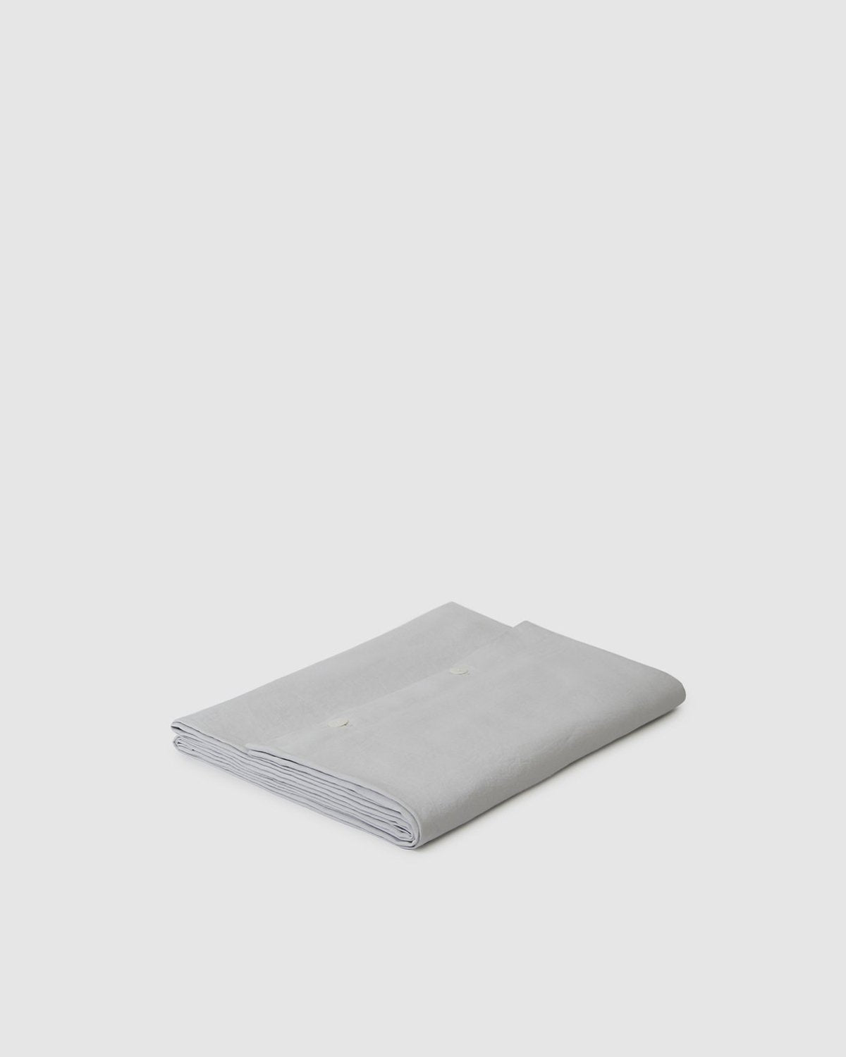 Marcel Linen Duvet Cover - Glacier