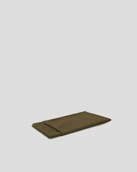 Marcel Linen Flat Sheet - Moss