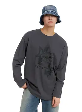 Men's Cotton Graphic Long Sleeve IA401