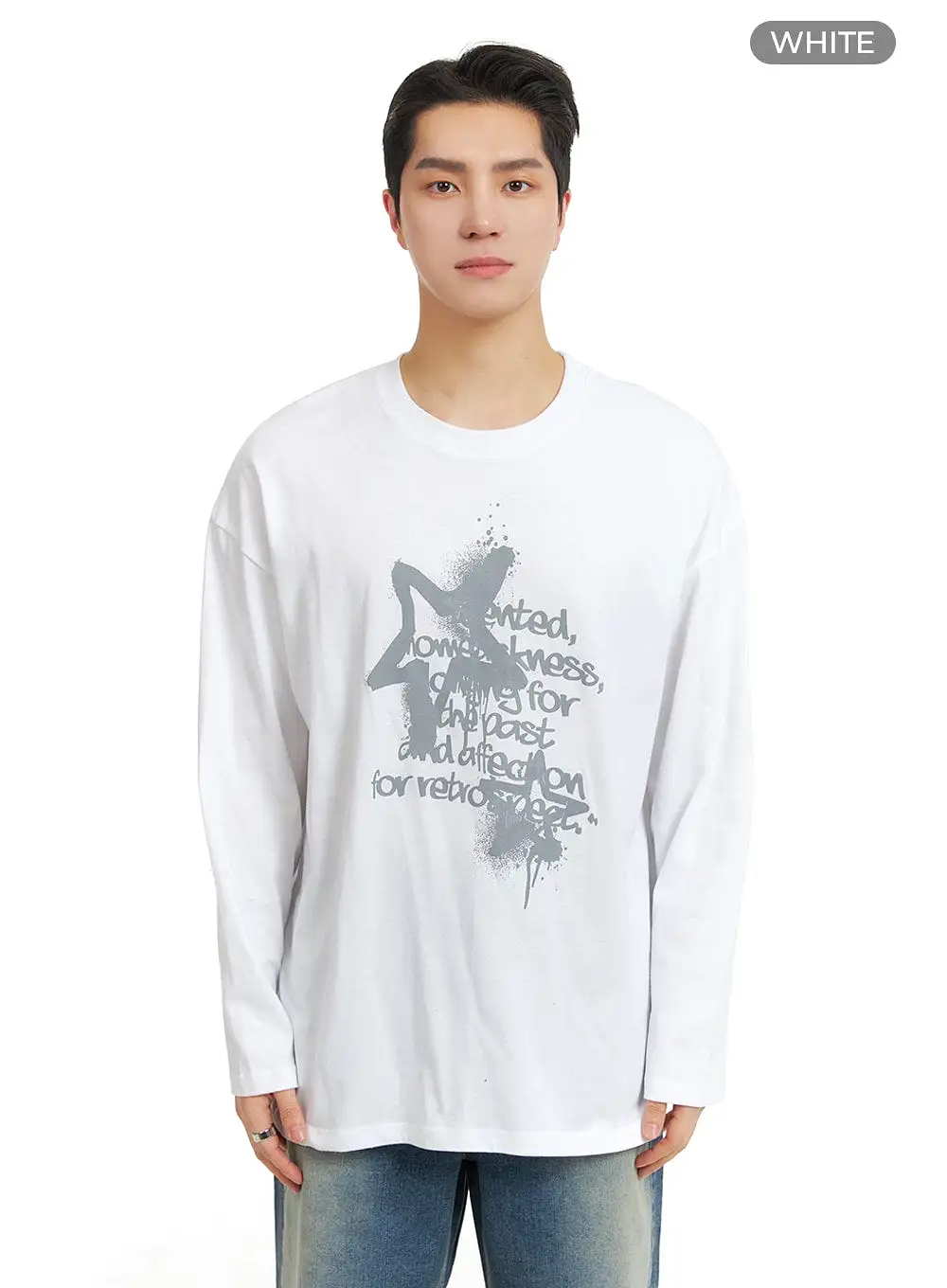 Men's Cotton Graphic Long Sleeve IA401