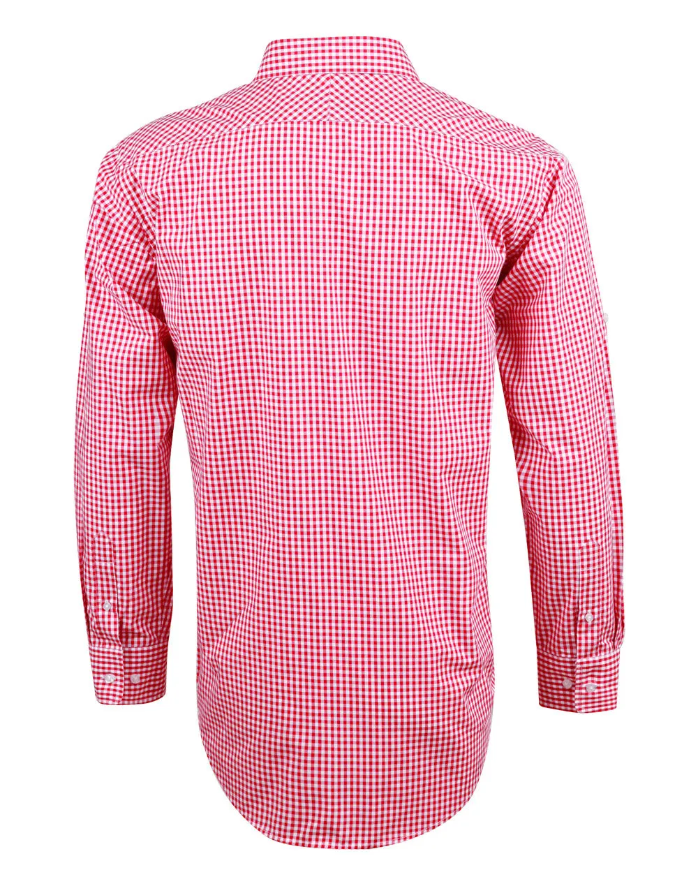 Men's Gingham Check Long Sleeve Shirt - 3 colors