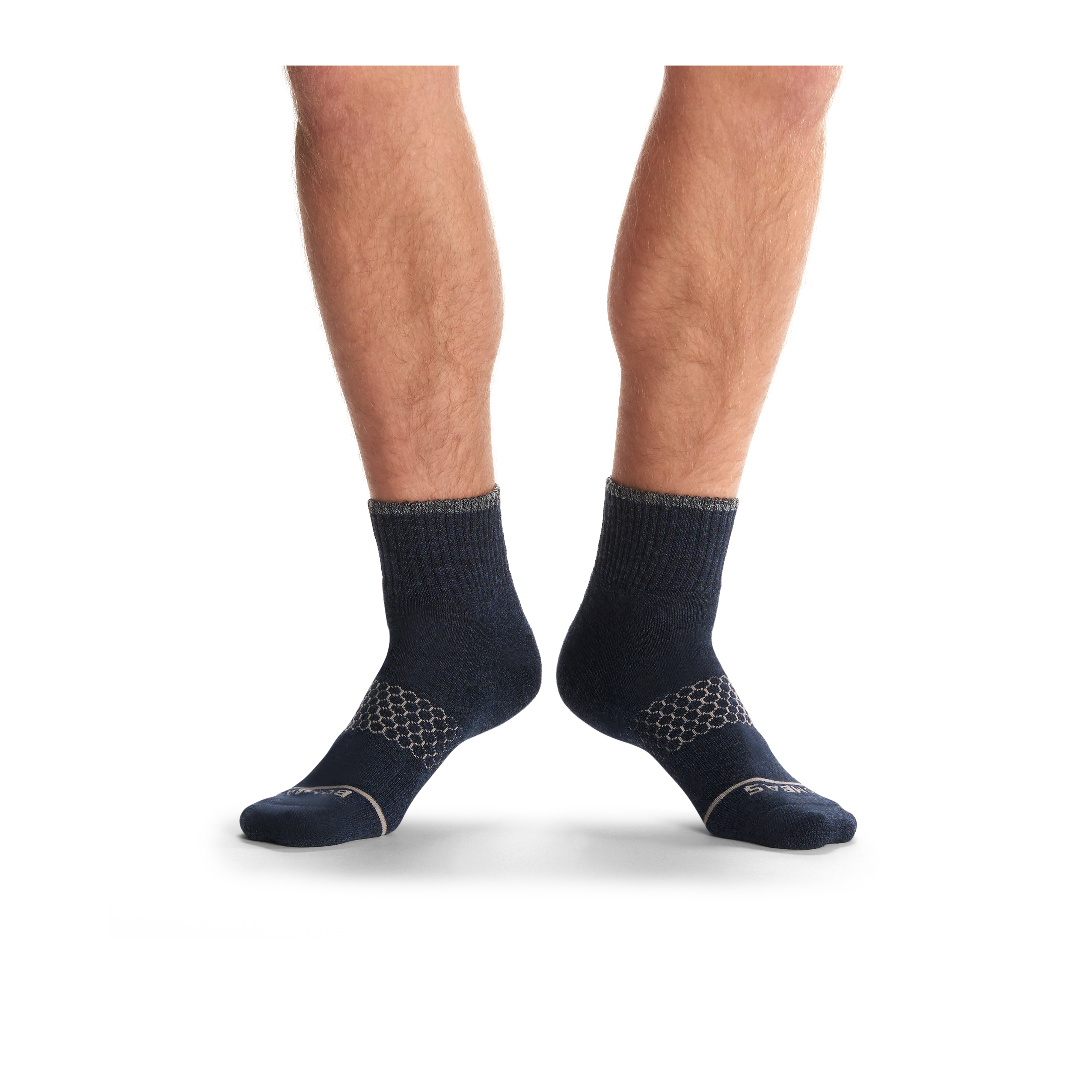 Men's Merino Wool Blend Quarter Sock 4-Pack