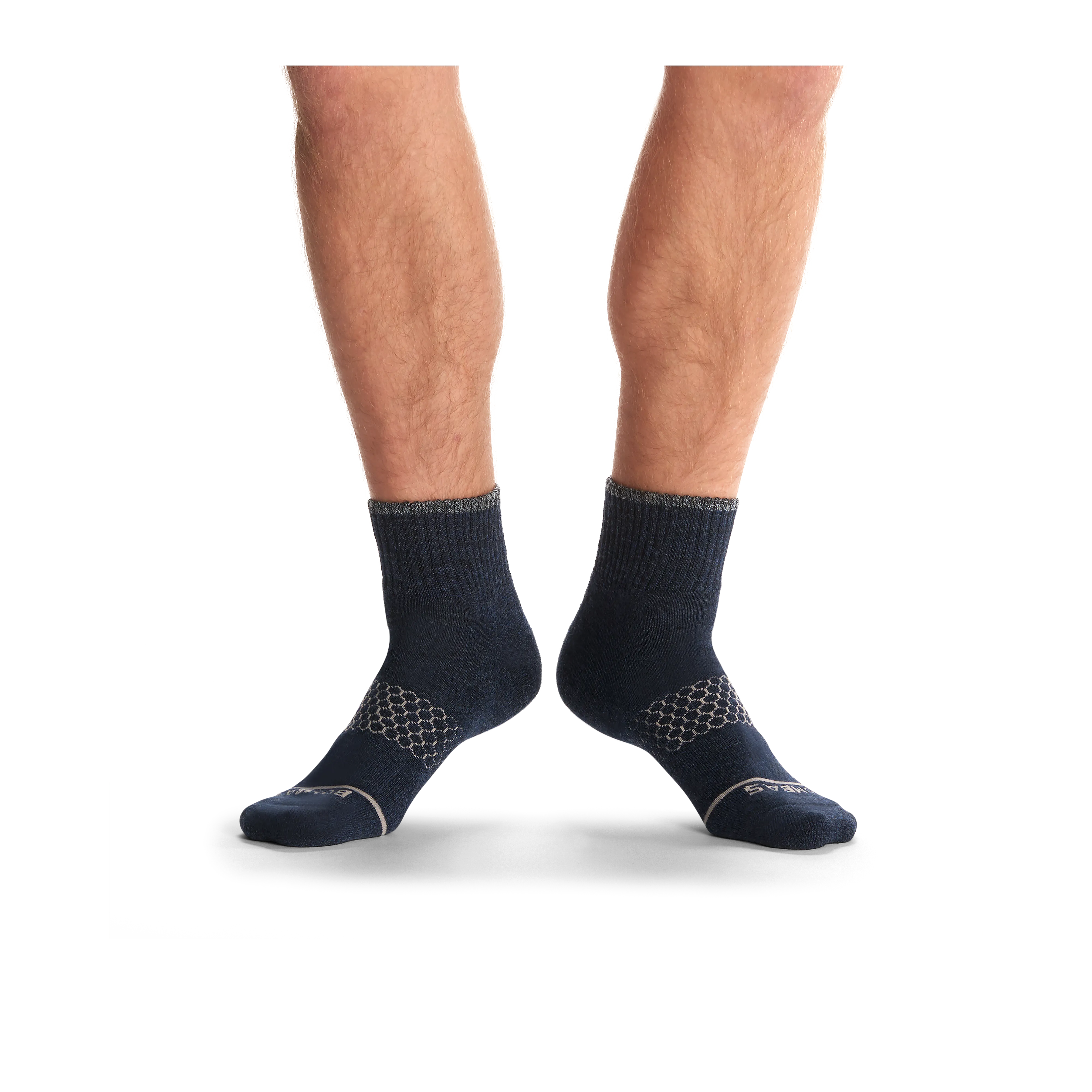 Men's Merino Wool Blend Quarter Sock 4-Pack