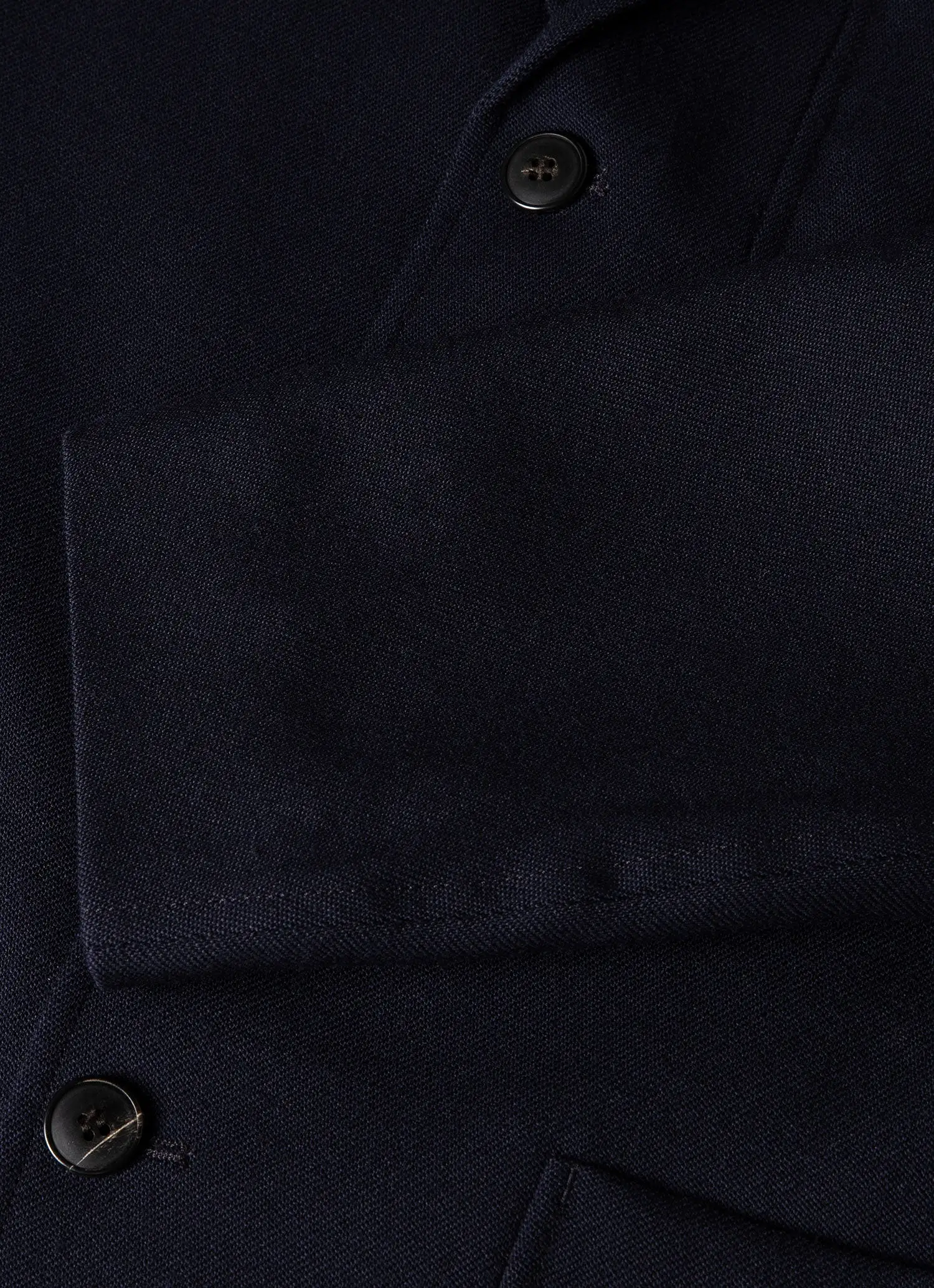 Men's Wool Twill Blazer in Dark Navy