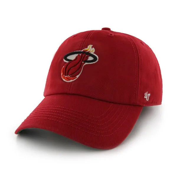 Miami Heat 47 Brand The Franchise Red Fitted Hat Cap