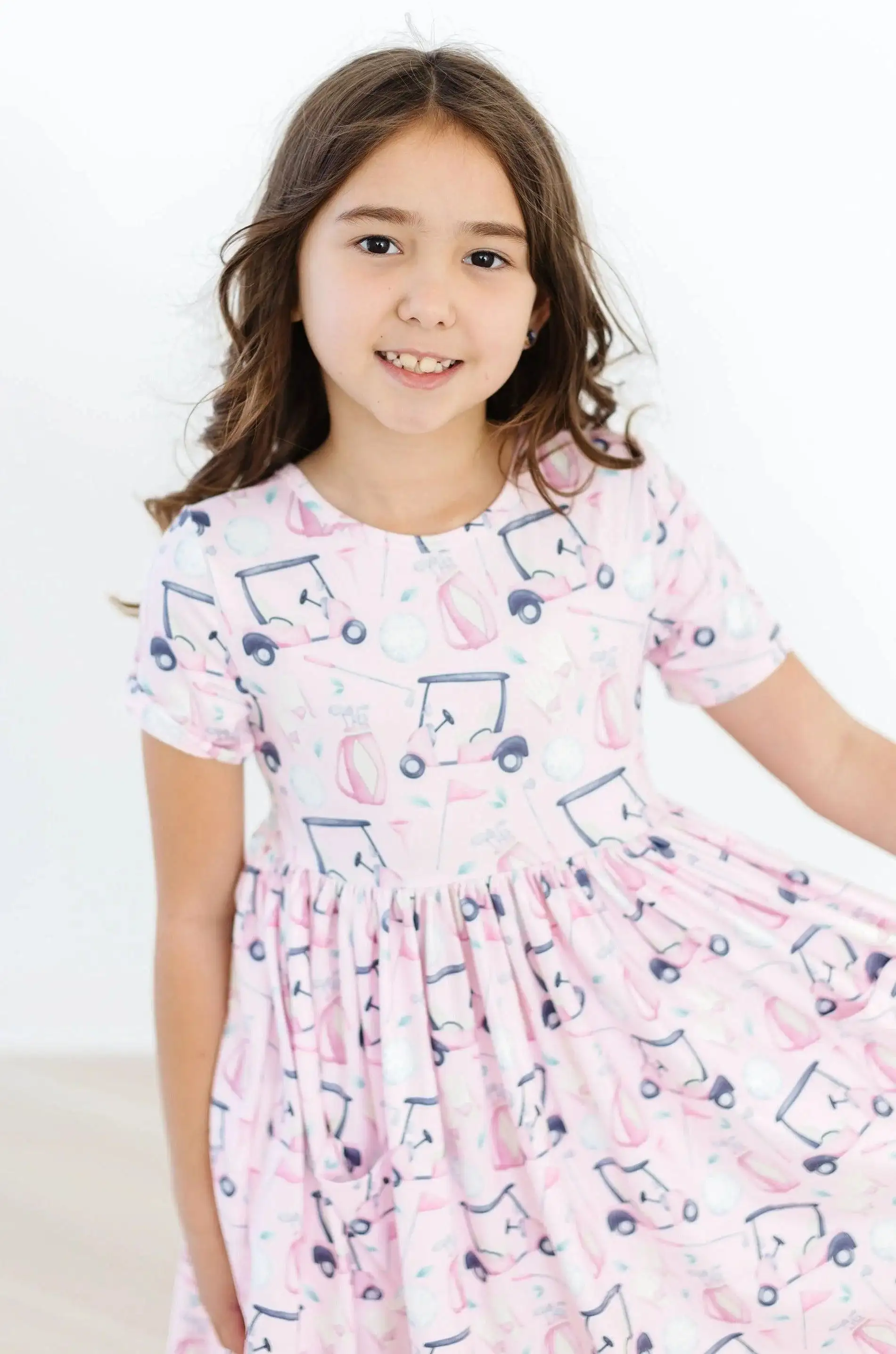 Mila & Rose - Tee Time 3/4 Sleeve Pocket Twirl Dress