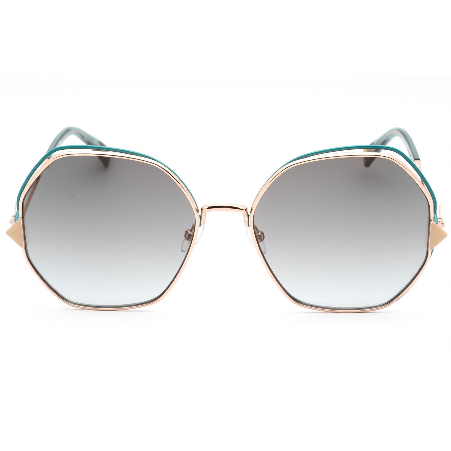 Missoni MIS 0075/S Sunglasses GOLD TEAL/DARK GREY SF Women's