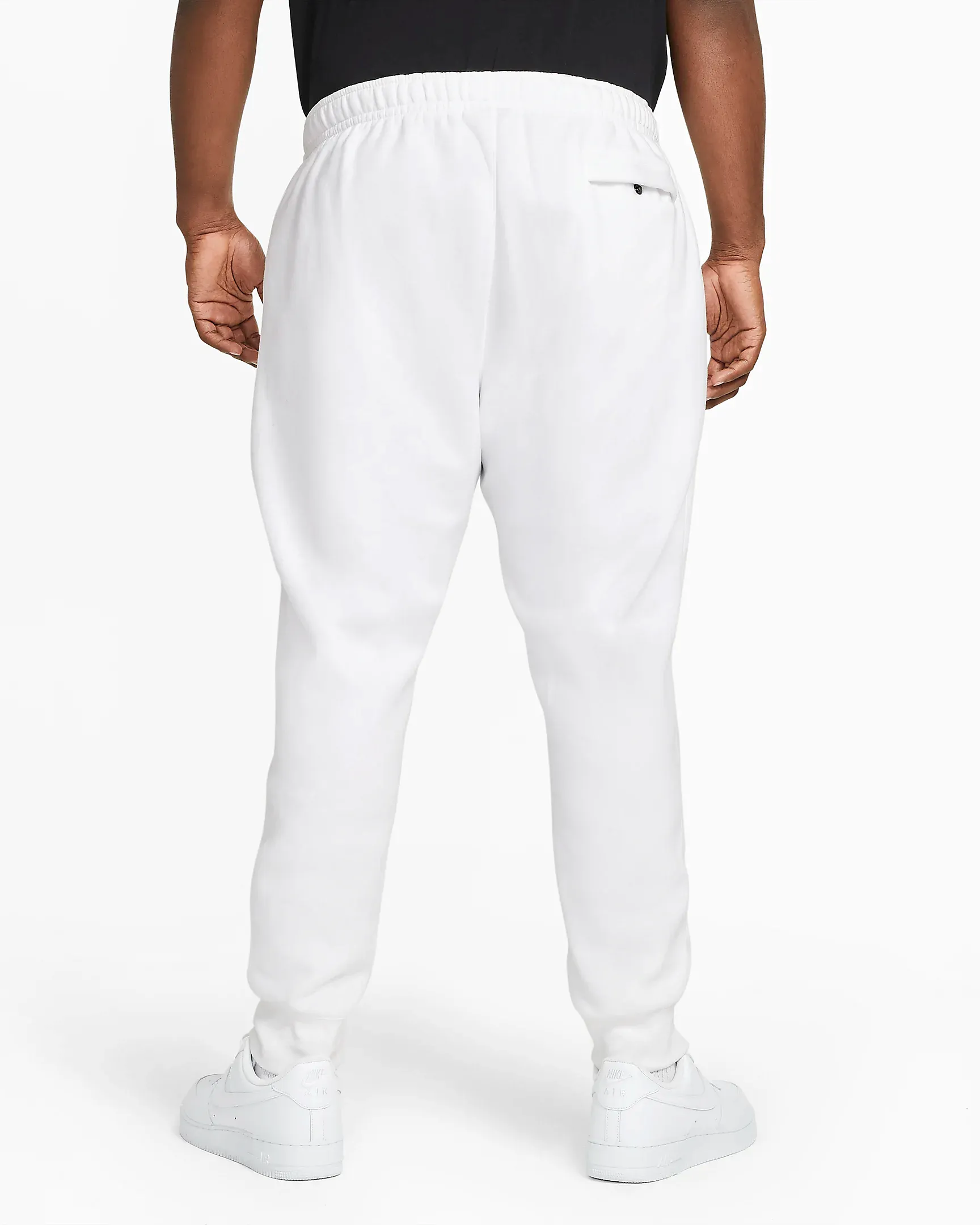 Nike Men's Sportswear Club Fleece Jogger Pants - White