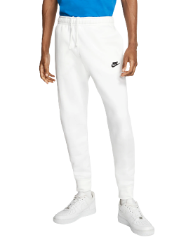 Nike Men's Sportswear Club Fleece Jogger Pants - White