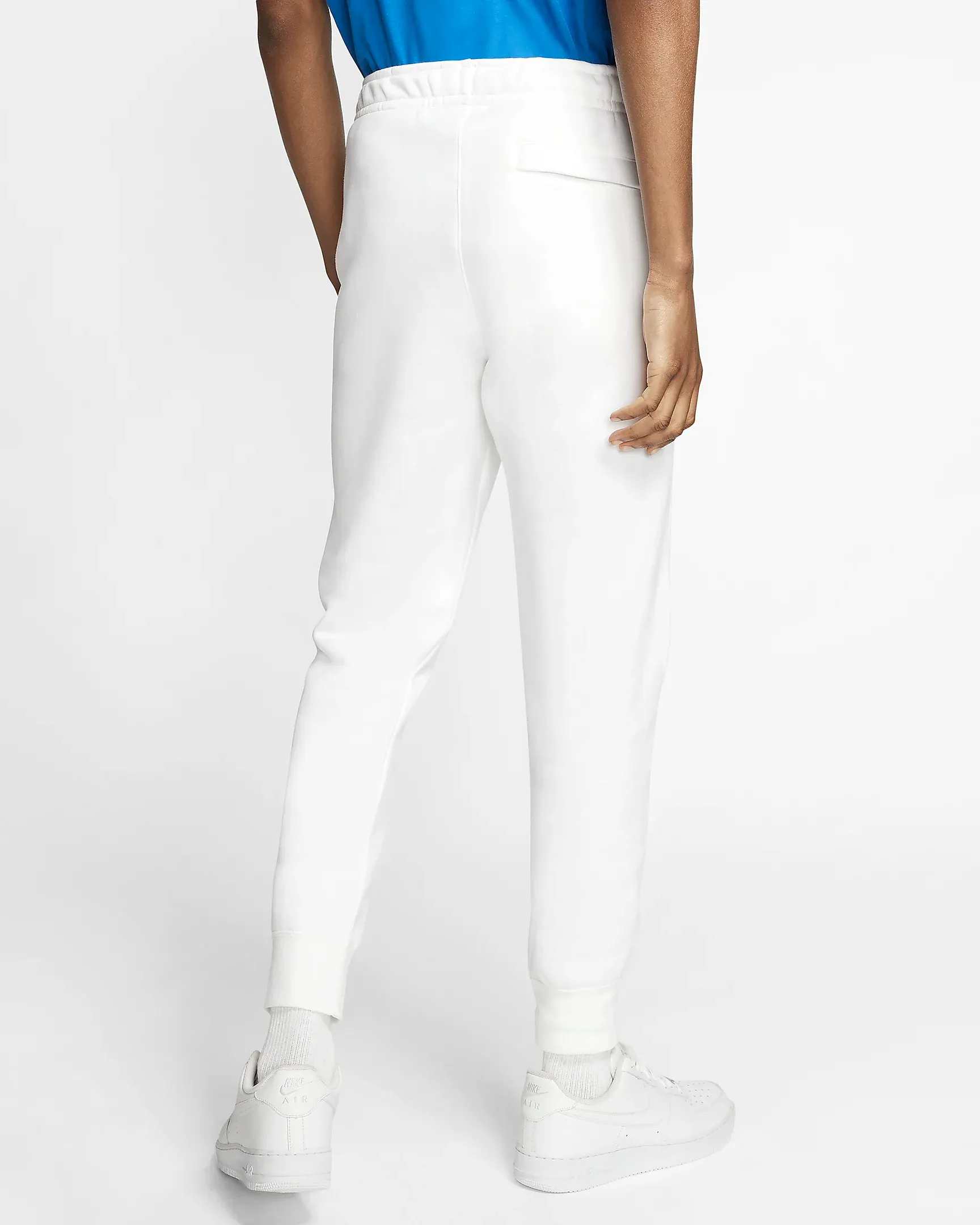 Nike Men's Sportswear Club Fleece Jogger Pants - White