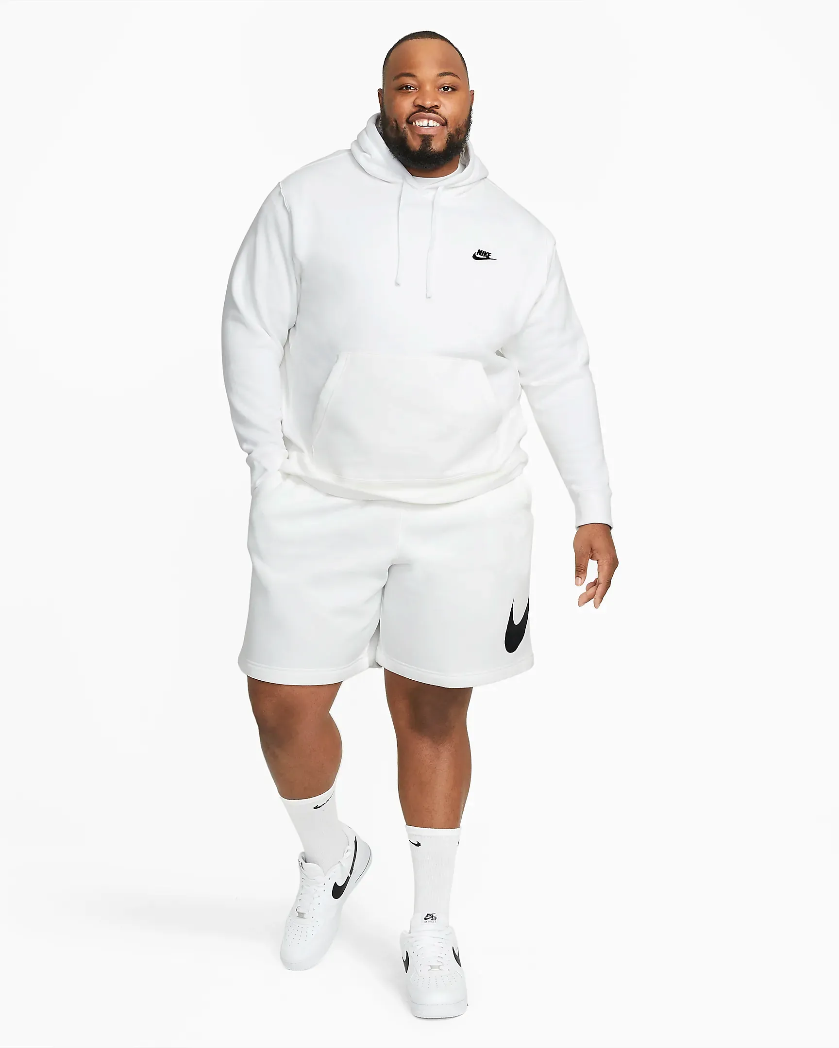 Nike Men's Sportswear Club Shorts - All White