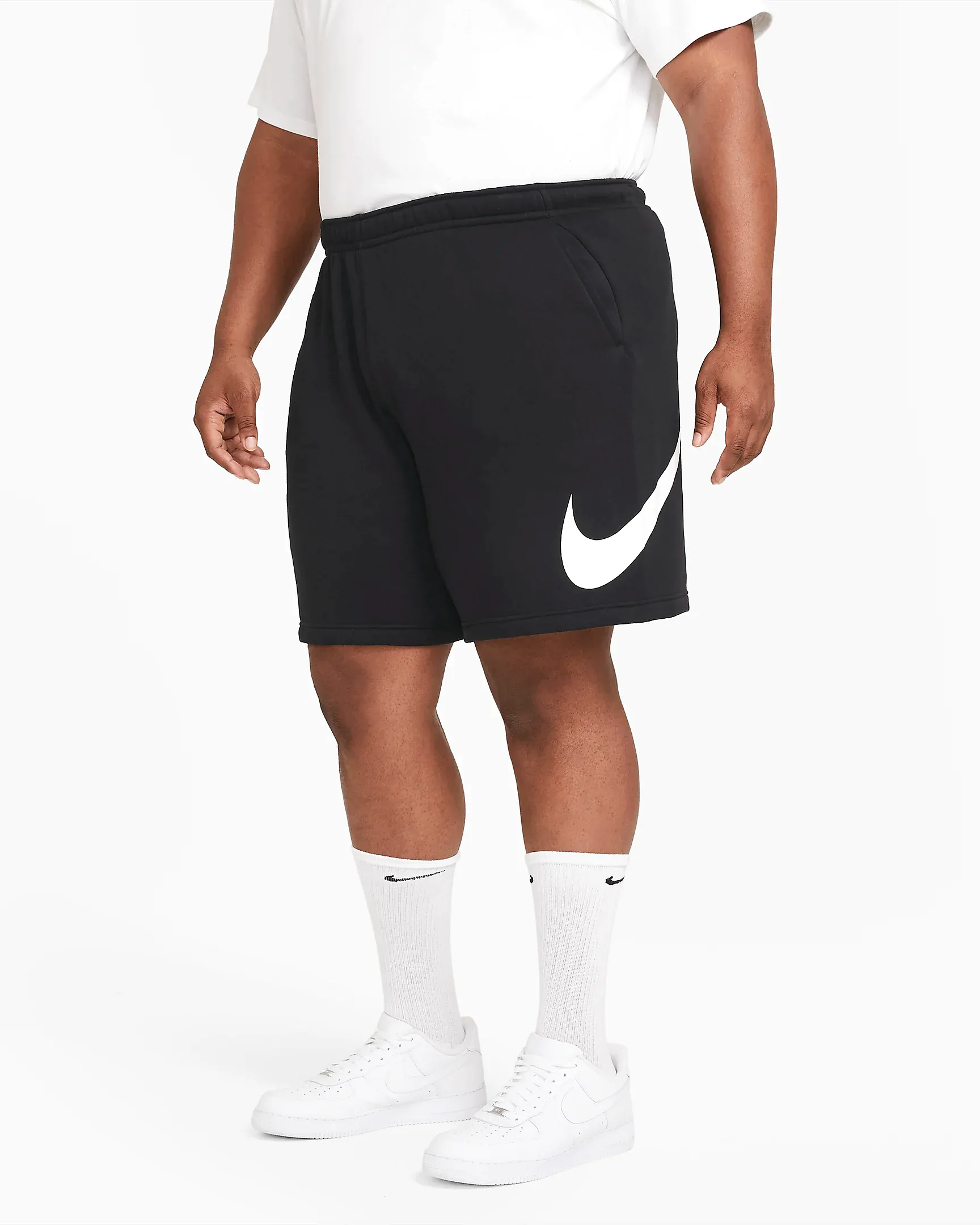 Nike Men's Sportswear Club Shorts - Black / White