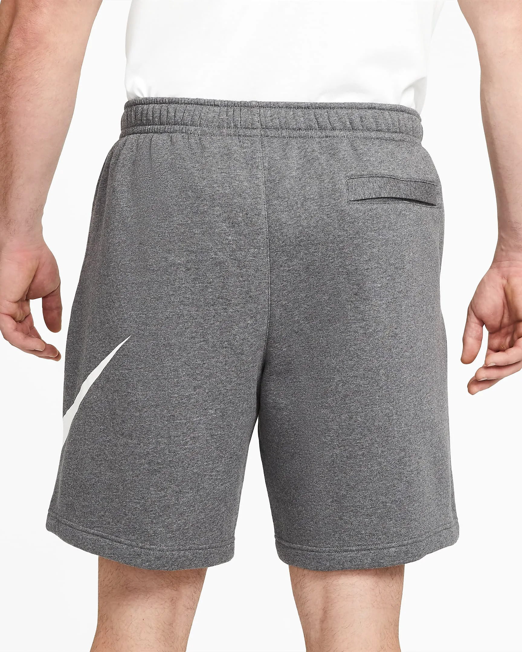 Nike Men's Sportswear Club Shorts - Charcoal Heather / White