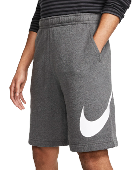 Nike Men's Sportswear Club Shorts - Charcoal Heather / White