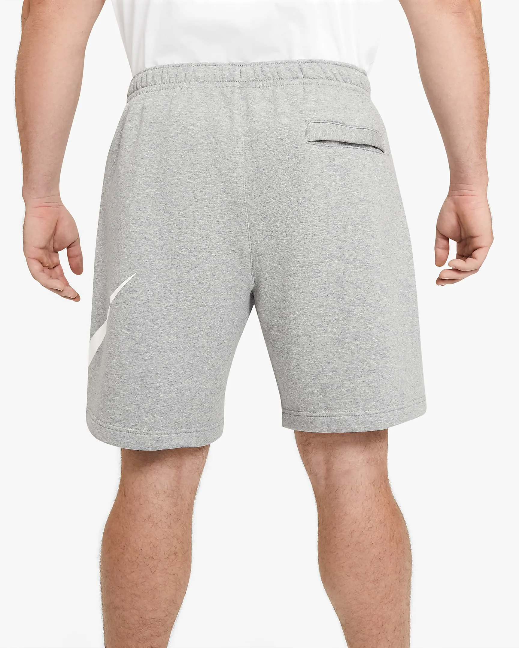 Nike Men's Sportswear Club Shorts - Dark Grey Heather / White