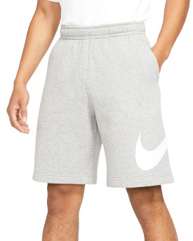 Nike Men's Sportswear Club Shorts - Dark Grey Heather / White