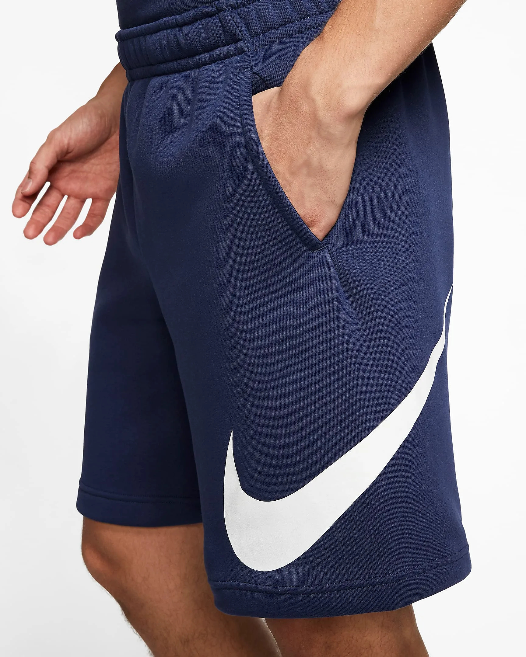 Nike Men's Sportswear Club Shorts - Midnight Navy / White