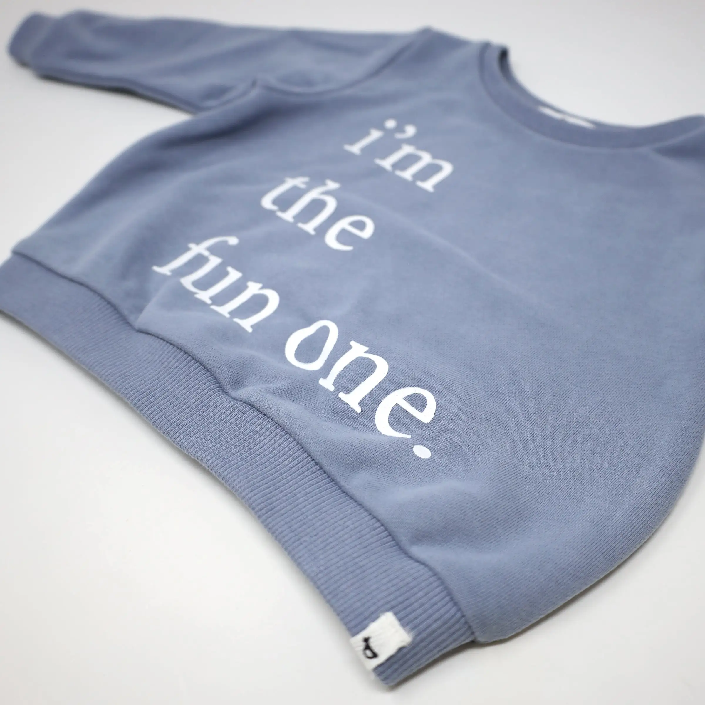 oh baby! Brooklyn Boxy Sweatshirt i'm the fun one Print - Fog