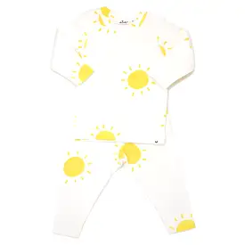 oh baby! Two Piece Set - Sunshine Print - Cream