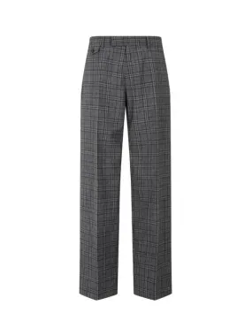 Overseas Station Season Big Chance 8 18 Check Pattern Wool Slim Pants Dark Gray 270164