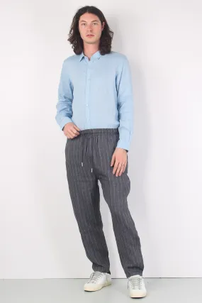 Pantalaccio Misto Lino Dark Grey