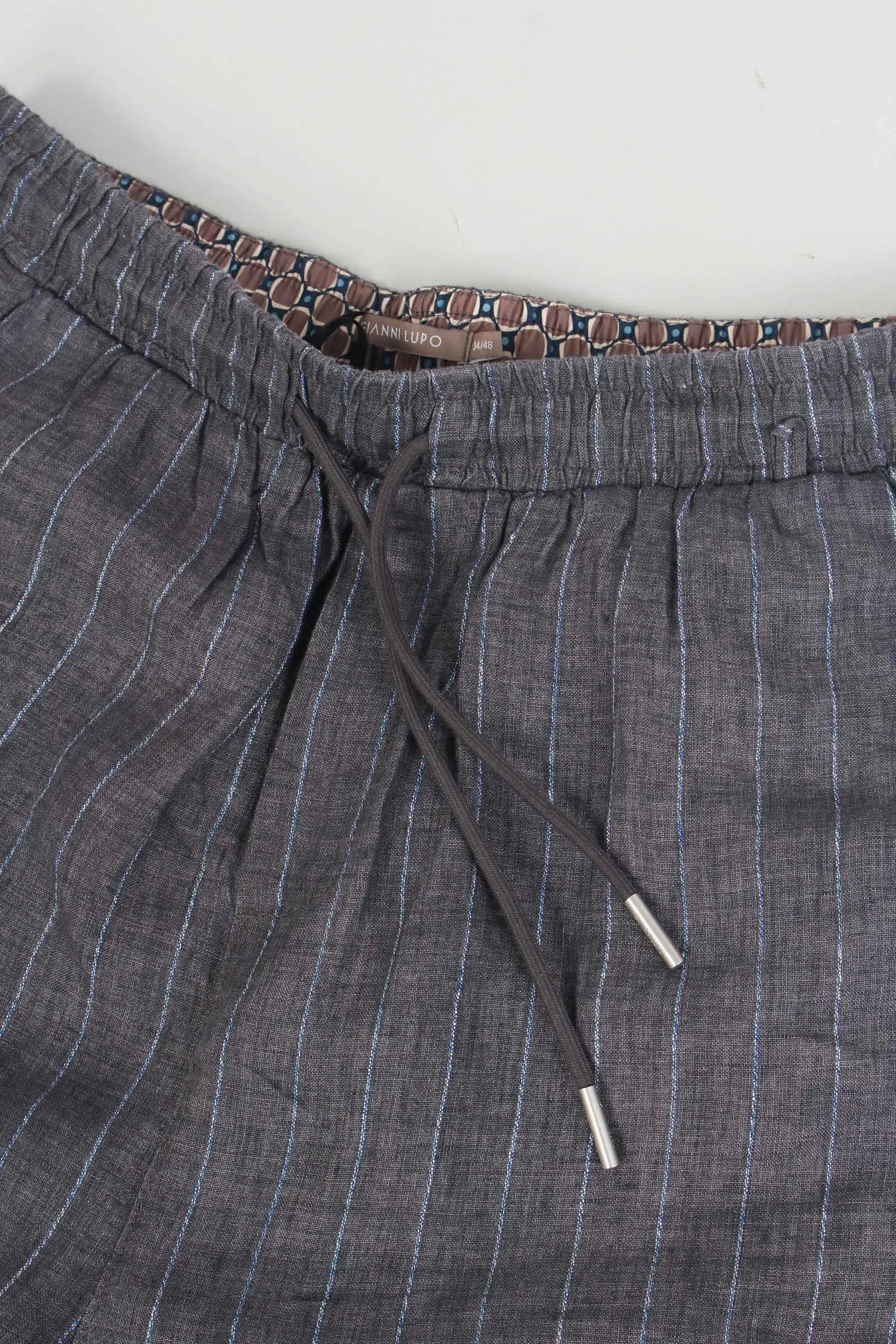 Pantalaccio Misto Lino Dark Grey