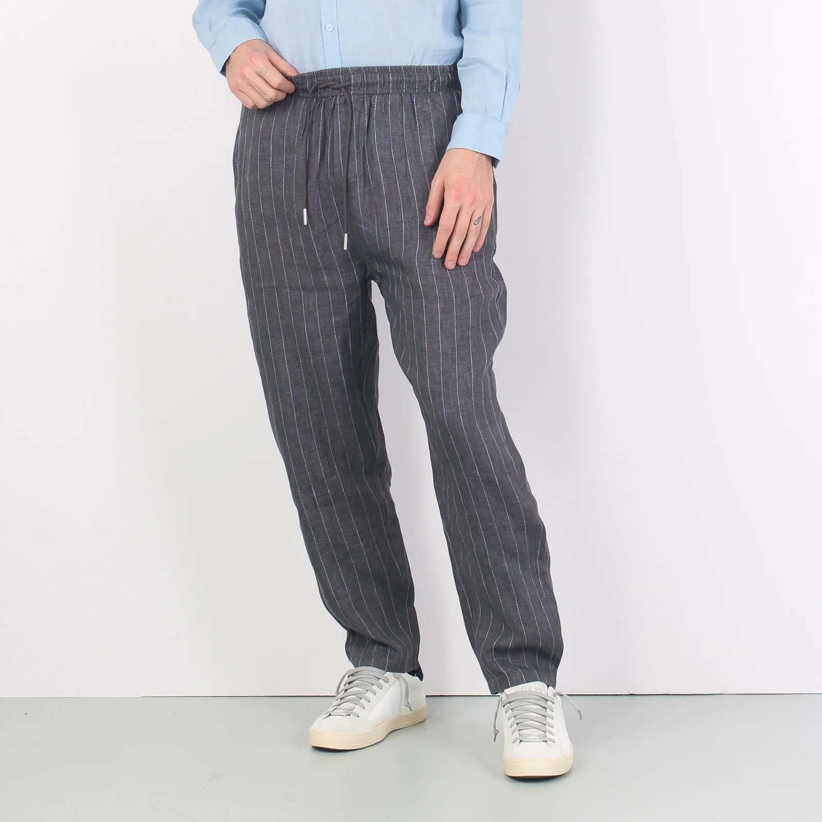 Pantalaccio Misto Lino Dark Grey