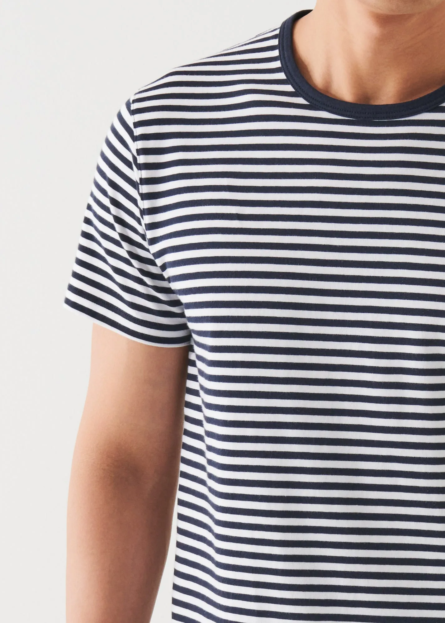 PIMA COTTON STRETCH STRIPED T-SHIRT