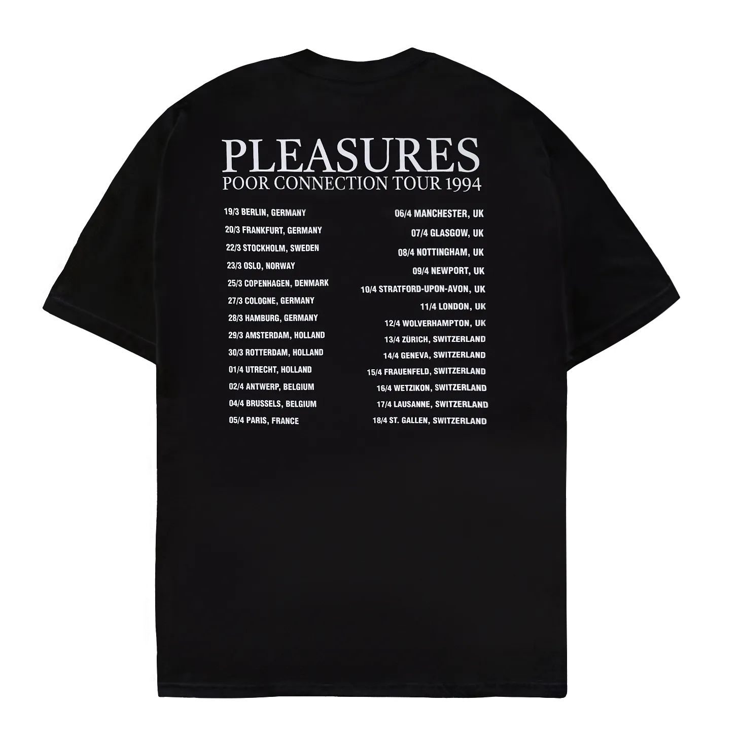 Pleasures Poor Connection SS Tee - Black