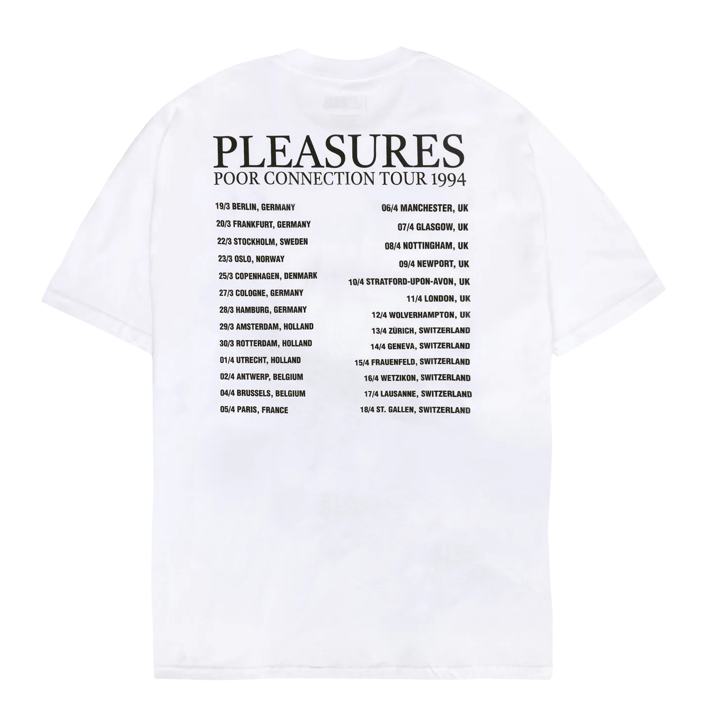 Pleasures Poor Connection SS Tee - White