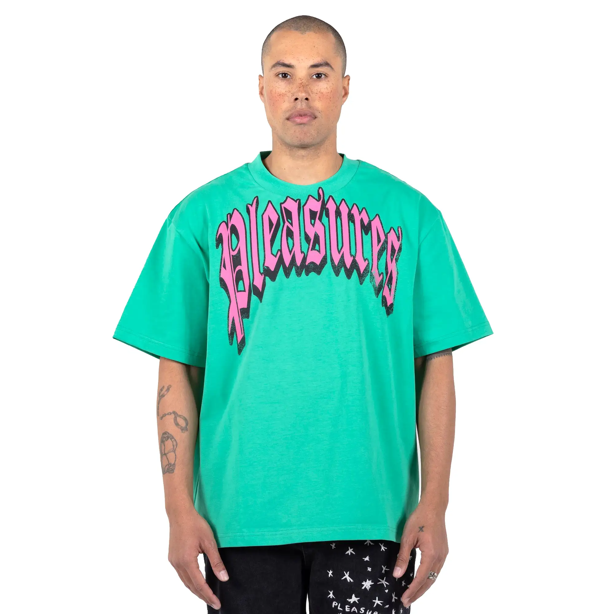 Pleasures Twitch Heavy Weight SS Tee - Green