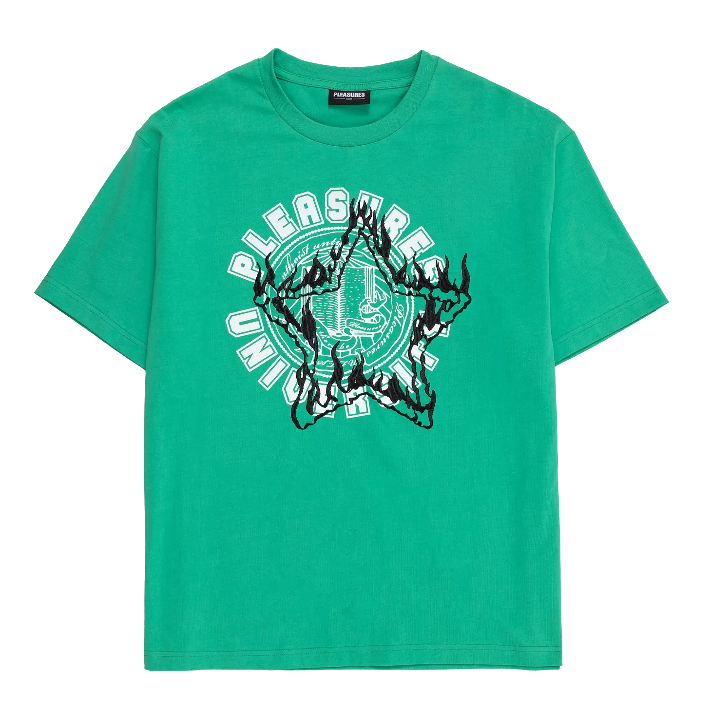 Pleasures University Heavy Weight SS Tee - Green