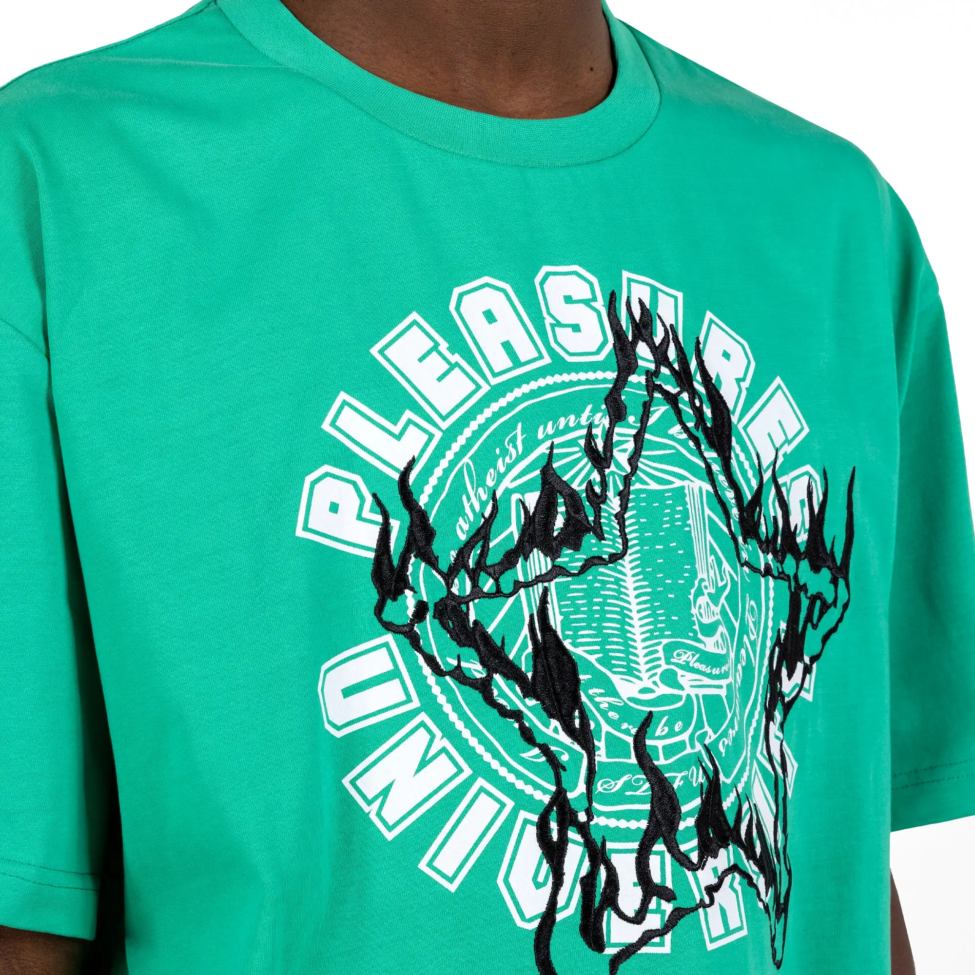 Pleasures University Heavy Weight SS Tee - Green