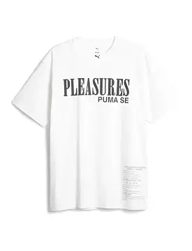 Puma Puma X Pleasures Typo Tee Puma White