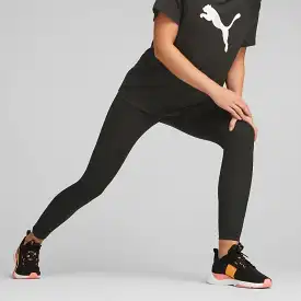 PUMA WOMEN'S EVOSTRIPE HIGH-WAIST BLACK TIGHTS