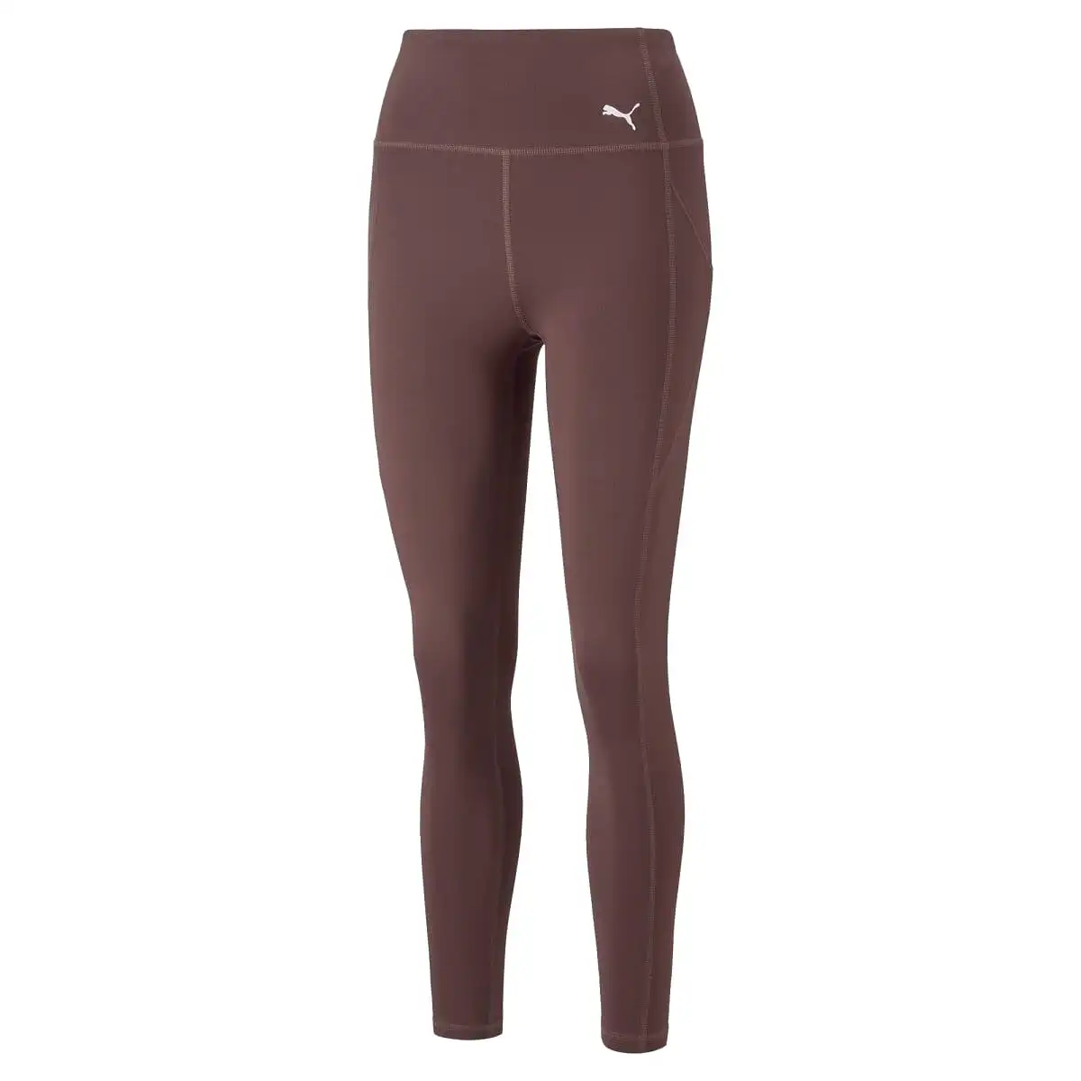 PUMA WOMEN'S FAVOURITE FOREVER HIGH WAIST 7/8 PLUM TIGHTS