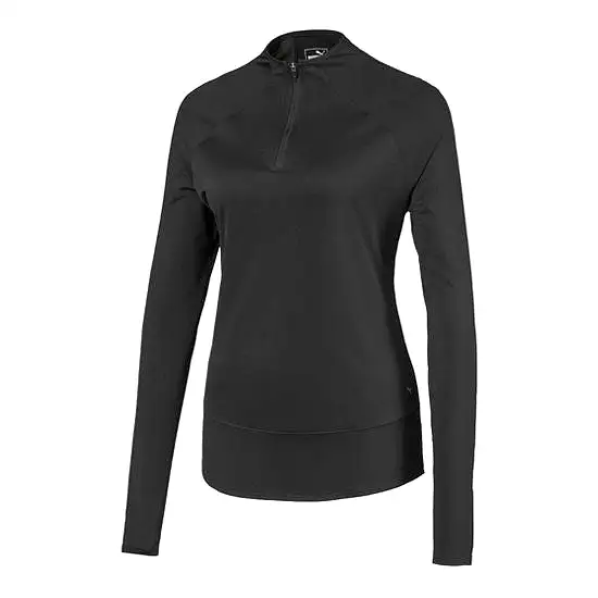 Puma Women's Mesh 1/4 Zip Puma Black 595848 01