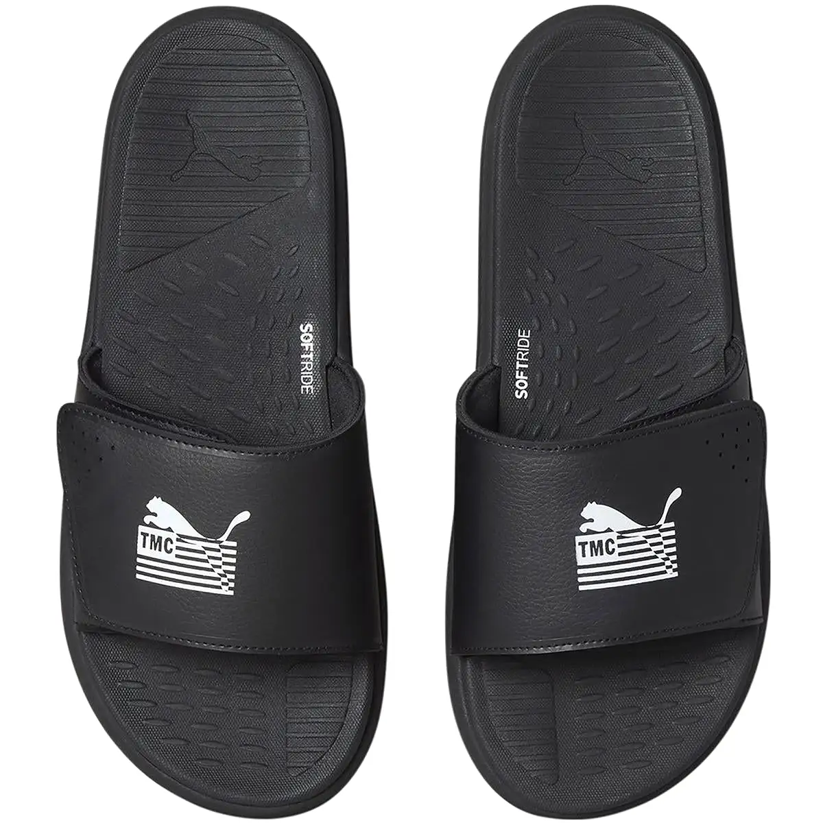 Puma Womens Soft Ride X TMC Open Toe Slip On Slide Sandals