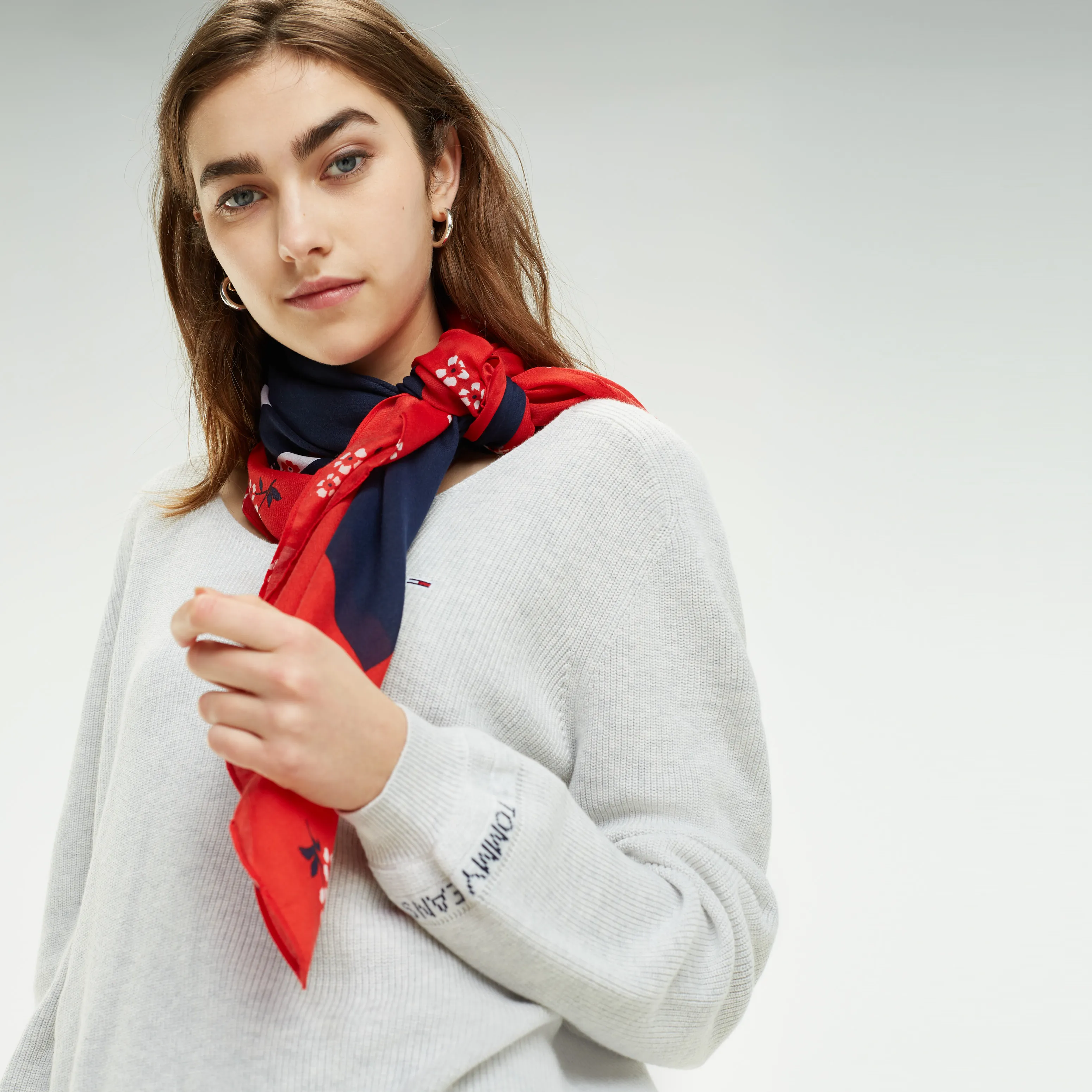 Recycled Textile Floral Scarf | Scarves | Tommy Hilfiger