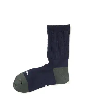 RoToTo Hybrid Merino Wool Socks Navy / Dark Green