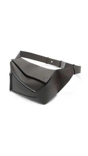 Small Puzzle Bumbag in Classic Calfskin - Dark Grey