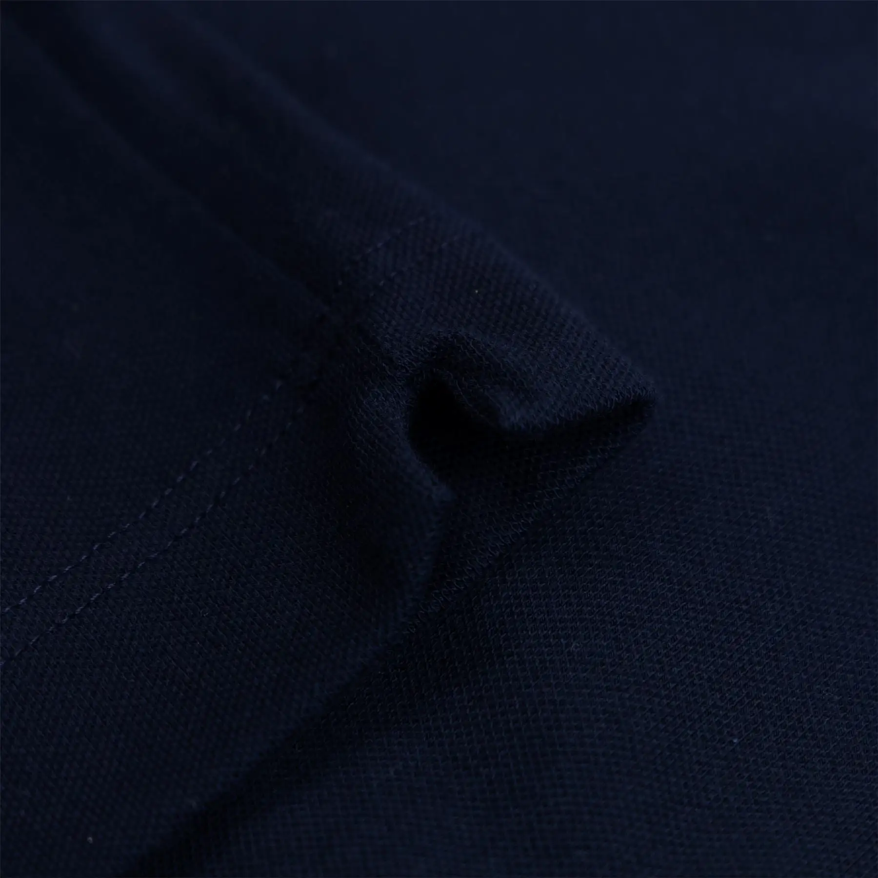 Smart Paris Stretch Cotton Contrast Trim Polo Midnight Blue - SS24