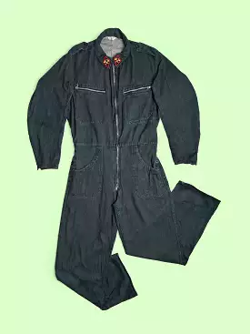 Swiss Army Pilot Mechanic Overalls Dark Grey - size L-XL