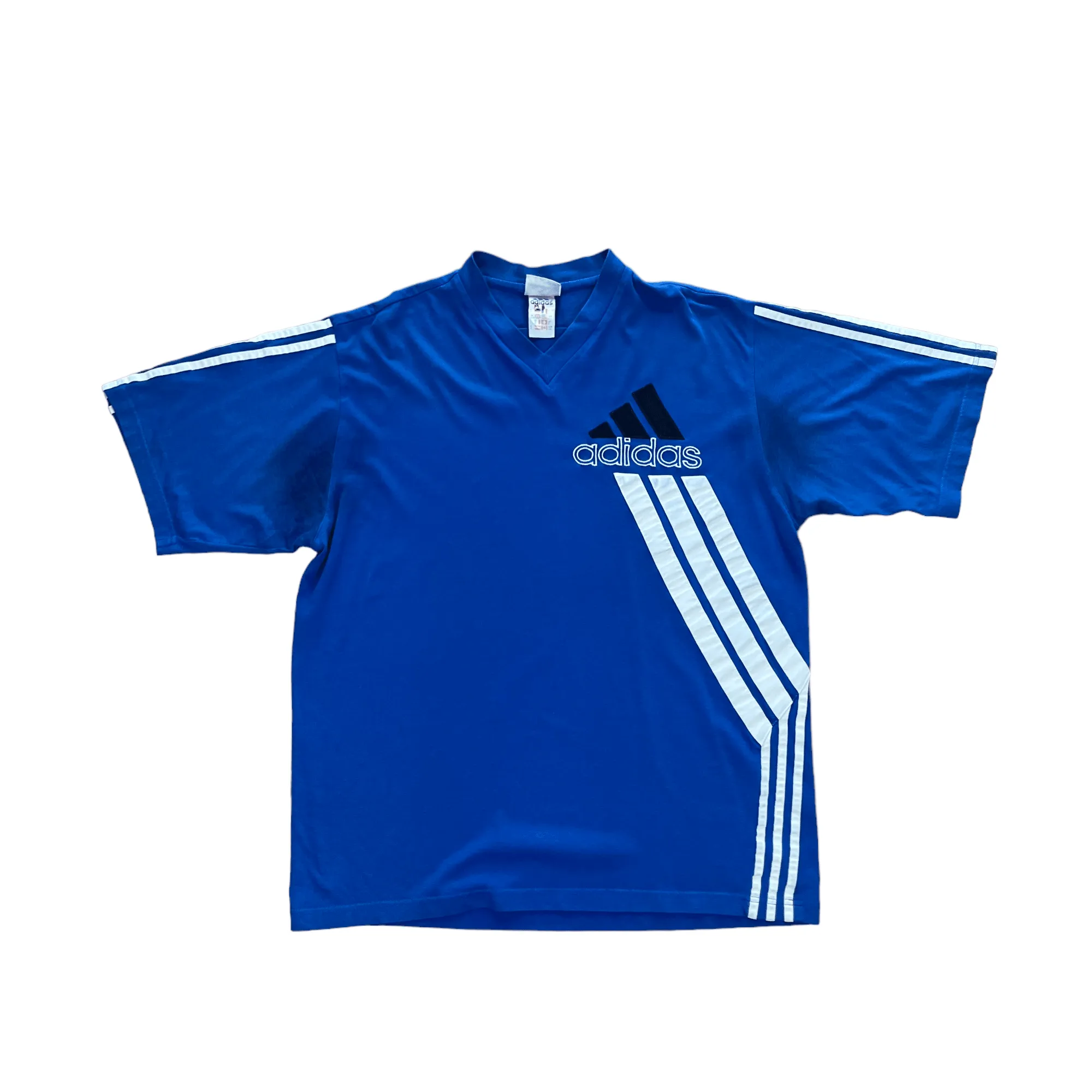 Vintage 90s Blue Adidas Tee - Large