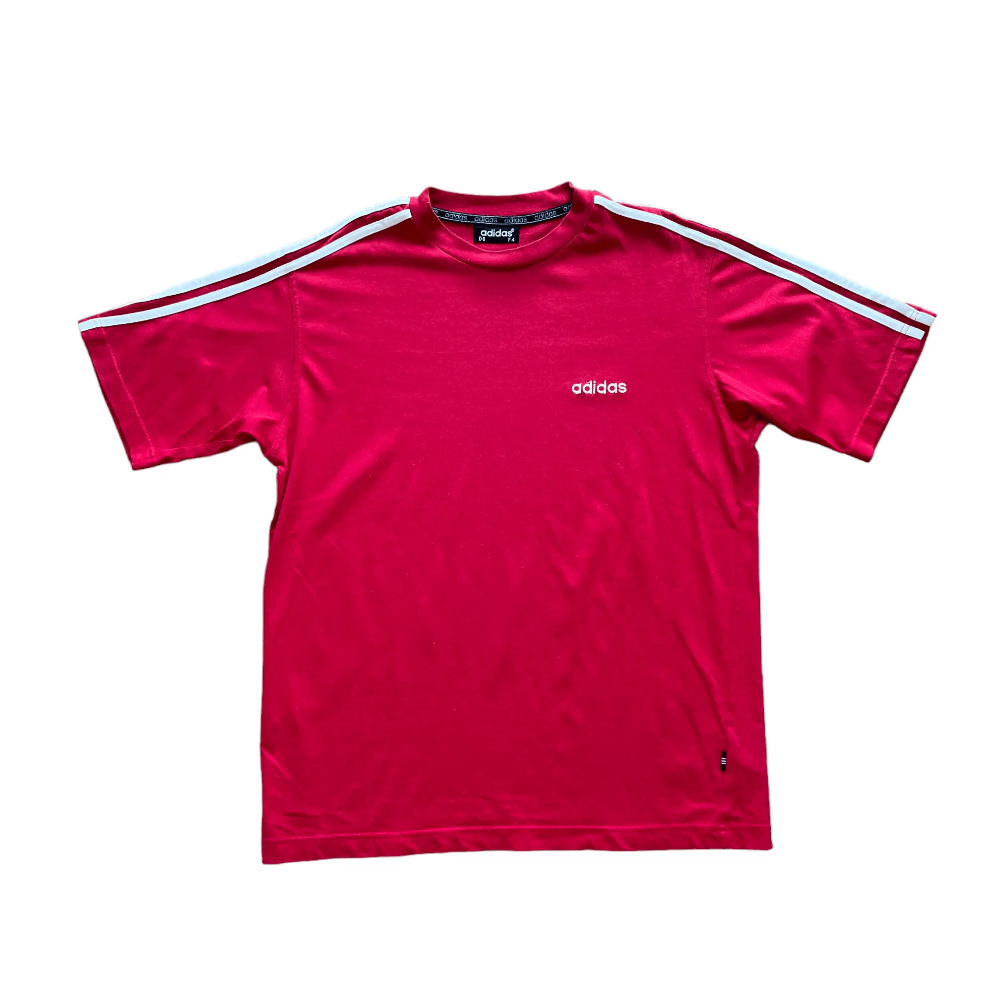 Vintage 90s Red Adidas Tee - Large