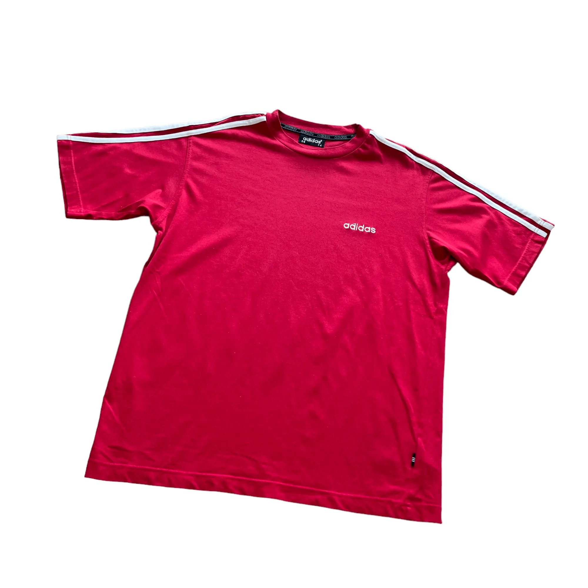 Vintage 90s Red Adidas Tee - Large